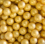 Рис воздушный в глазури (жемчуг, золото) 12-13 мм 50 гр арт 231