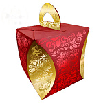 Коробка для кулича Хохлома диаметр 12, высота 15