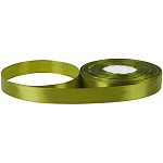 Лента атласная оливковая (118) ширина 12 мм длина 22,86 м 