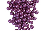 Рис воздушный в глазури (Жемчуг сиреневый) 12-13 мм  50 гр арт 130