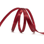 Лента атласная бордовая (029) ширина 6 мм, длина 22,86 м 