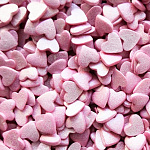 Посыпка Сердца розовые перламутровые 100 гр 20387