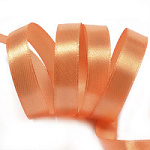 Лента атласная оранжевая, ширина 12 мм длина 33 м арт3072