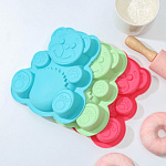 Форма силиконовая Мишка 17,5*15*3 см 549316