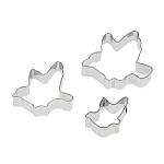 Набор форм для вырезания печенья "Голубь"  3 шт 
