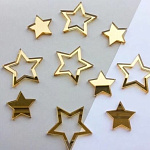 Топпер "Звезды остроконечные", цвет золото 9496588