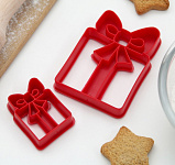 Форма для пряников Подарок 2 шт в упаковке 4484450 (B40)