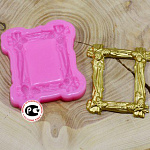 Молд рамка с шишками  8,5 * 7 * 1 см;