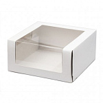 Коробка для муссовых тортов 225*225*110 мм с окном