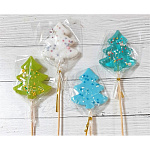 Карамельный топпер "Елка" высота 5,5 см цвет в асс.