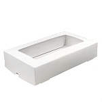 Коробка для эклеров и зефира белая Zefir, 280*165*55 мм