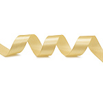 Лента атласная золотисто-бежевая (054) ширина 25 мм длина 22,86 м арт7730444