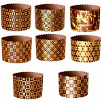 Форма для кулича "Новый Стандарт" D124 H90 5 шт (400-450гр)