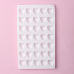 Форма силиконовая для муссовых десертов и выпечки «Сердца» 35 ячеек, 2582021