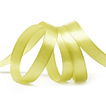 Лента атласная салатовая, ширина 12мм длина 33м арт3033