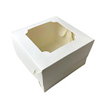 Коробка для бенто торта с окном 140*140*80 