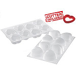 Форма силиконовая мини сердце + вырубка AMORINI 63*65*39 мм объем 96 мл