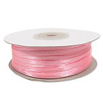 Лента атласная св. розовая (010) ширина 3 мм, длина 100 3053