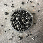 Шарики сахарные Космический Уголь 50 гр микс d3мм, 6мм, 7,5мм