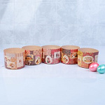 Форма для кулича "Ретро" D110 H85 мм 5 шт (300-350 гр)