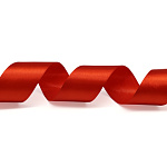 Лента атласная алая (025) ширина 5см  длина 22,86 м