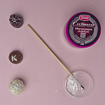 Кандурин для окрашивания Мерцающее серебро 10 гр Натива