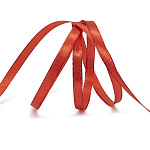 Лента атласная алая (025) ширина 6 мм, длина 22,86 м 