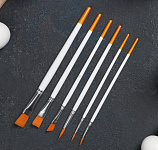 Набор кондитерских кисточек для декорирования «Ларсон», 6 шт 4626016