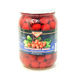 Красная вишня с веточкой без косточки 750 мл 7834