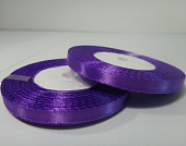 Лента атласная сиреневая ширина 6 мм, длина 33 м арт 3119