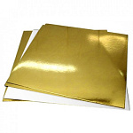 Подложка тонкая двусторонняя золото/белая 300*300 мм толщина 0,8 мм