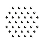 Сахарные фигурки глазки 10 шт 10*15 мм tp 61205