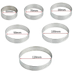 Набор форм для выпечки перфорированных d6, 7, 8, 9, 10, 12 см h 2 см