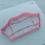 Молд Три поросенка трафарет и вырубка 12 см