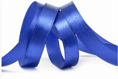 Лента атласная темно-синяя, ширина 12 мм, длина 33 м арт3162