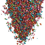 Посыпка сахарная Крошка Люкс Перламутровая (золотая роза,зел.,роз.,гранат,гол.,фиол) 50 гр арт 570