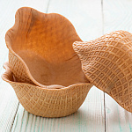 Вафельная корзиночка 10 шт, h-4,5 см, диаметр верха - 12 см 88180