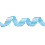 Лента атласная ярко-голубая (136) ширина 25 мм длина 22,86 м арт7730444