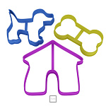 Набор плунжеров кондитерских "Щеночек" 3 шт 