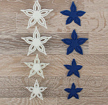 Набор плунжеров кондитерских для марципана и теста 4 шт "Звезда"