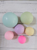 Набор шаров из шоколадной глазури Радужный (голубой, розовый, сиреневый, зеленый, желтый) 6 шт 