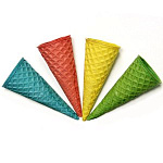 Вафельный рожок ассорти 10 шт, h11 см, d4 см, арт 88178