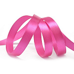 Лента атласная фуксия, ширина 12 мм длина 33 м арт3080