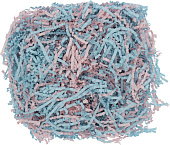 Наполнитель для коробок бумажный розово-голубой 50 гр арт105+111, М621