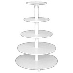 Подставка разборная для 5-ти ярусного торта пластик 35080