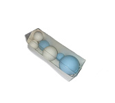 Набор шаров из шоколадной глазури Бело-голубой 6 шт