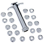 Экструдер металлический для мастики , прессовой, 19 насадок 1099999