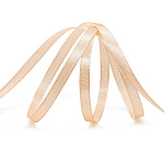 Лента атласная персиковая (035) , ширина 12 мм, длина 22,86 м