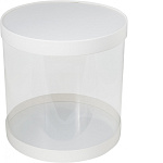 Коробка для бенто-торта Шляпная 120*120 белая 070660