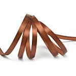 Лента атласная темно-коричневая (078) ширина 6 мм, длина 22,86 м 